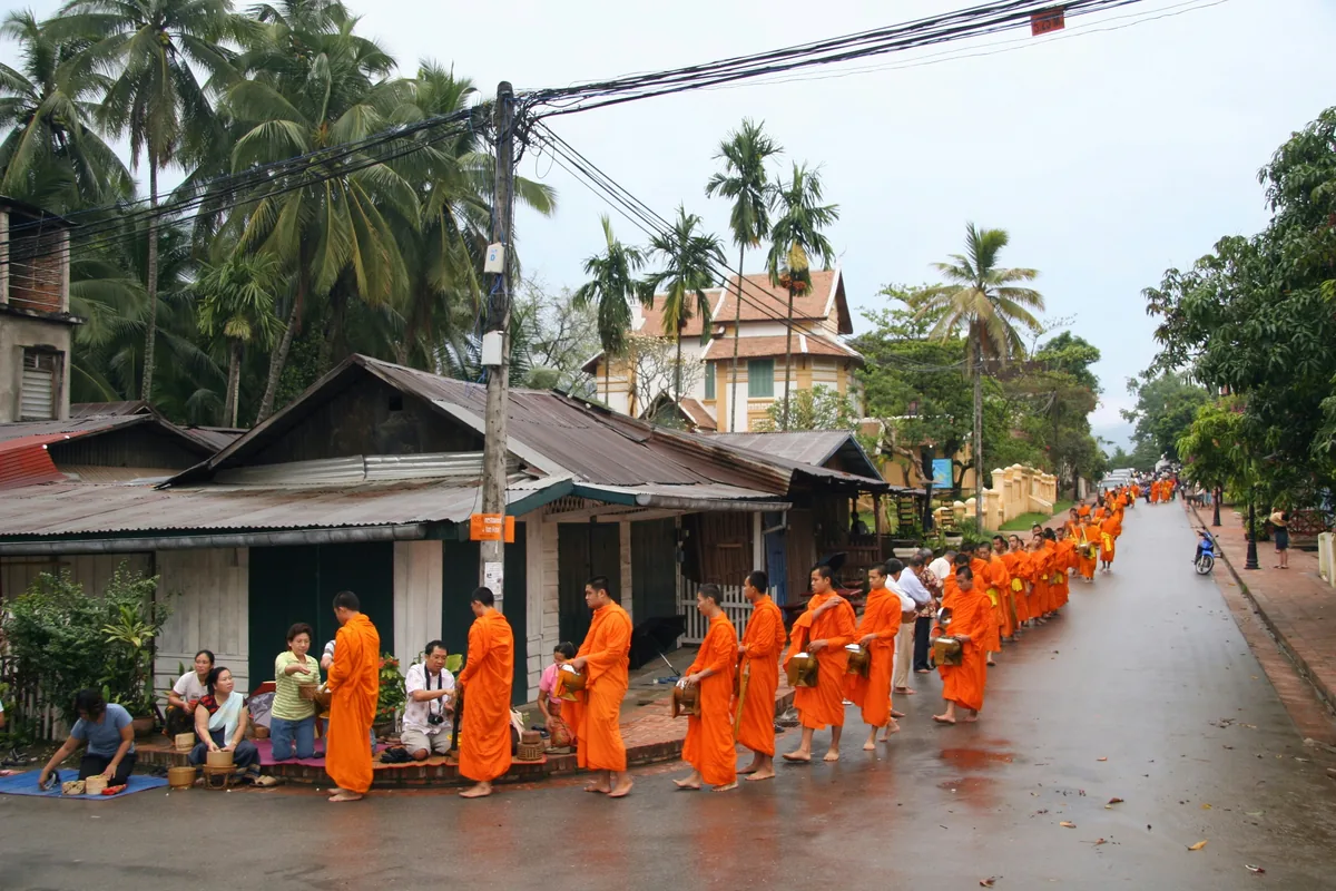 Luang Prabang Morning Alms Ceremony
