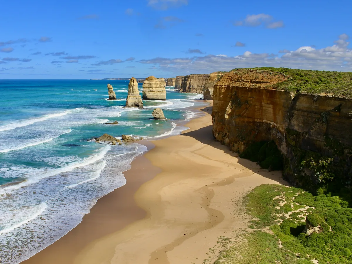 The Twelve Apostles limestone stacks along Victoria's Great Ocean Road