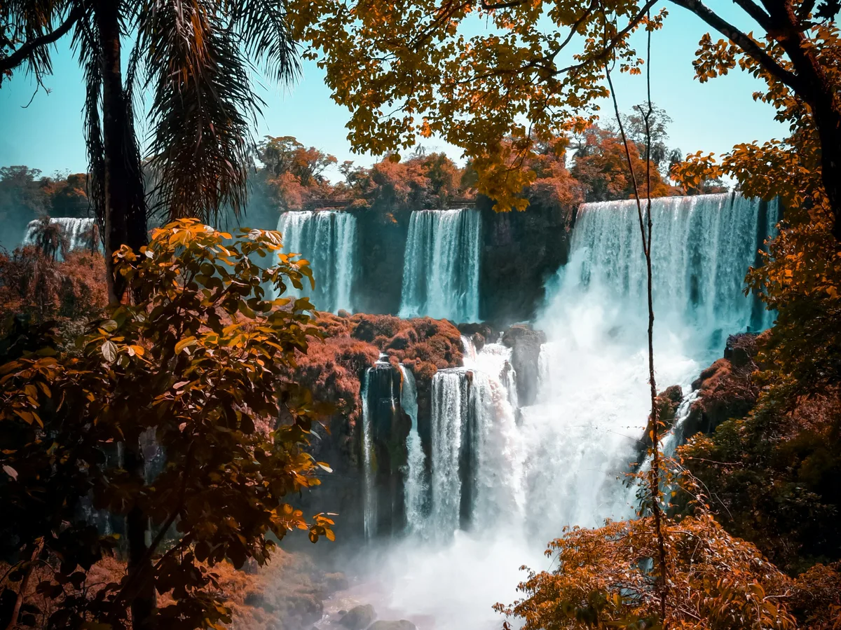 A waterfall in the rainforest of Rio de Janeiro state