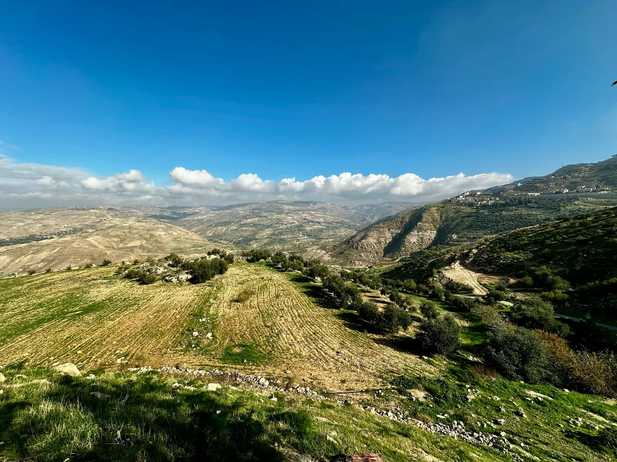 Amman's hillside skyline at golden hour, Jordan