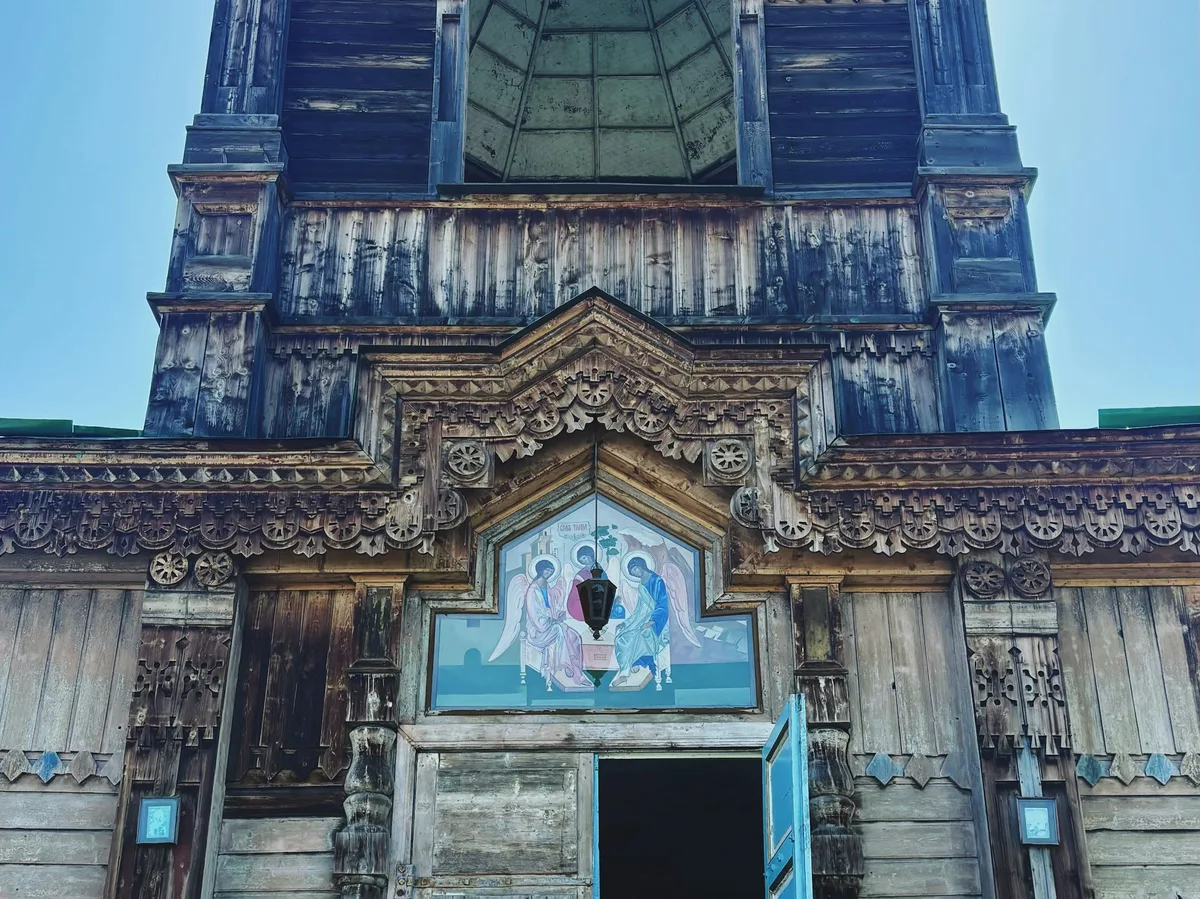 The Holy Trinity Orthodox Cathedral in Karakol, Kyrgyzstan