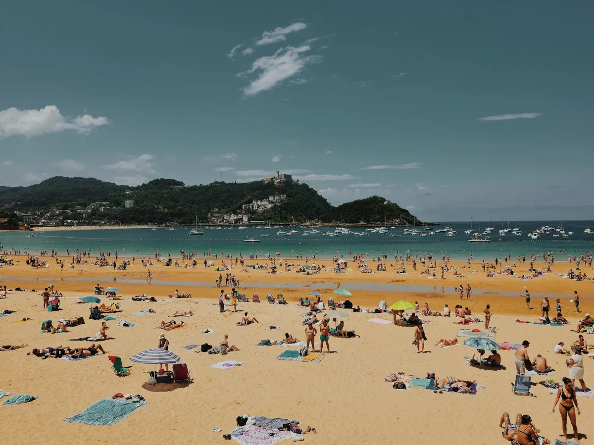 La Concha Beach in San Sebastián, Spain's Basque Country