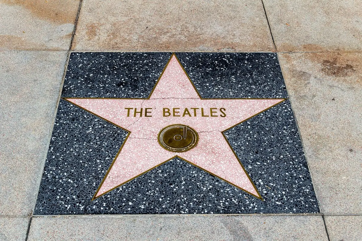 Hollywood Walk of Fame stars on Hollywood Boulevard