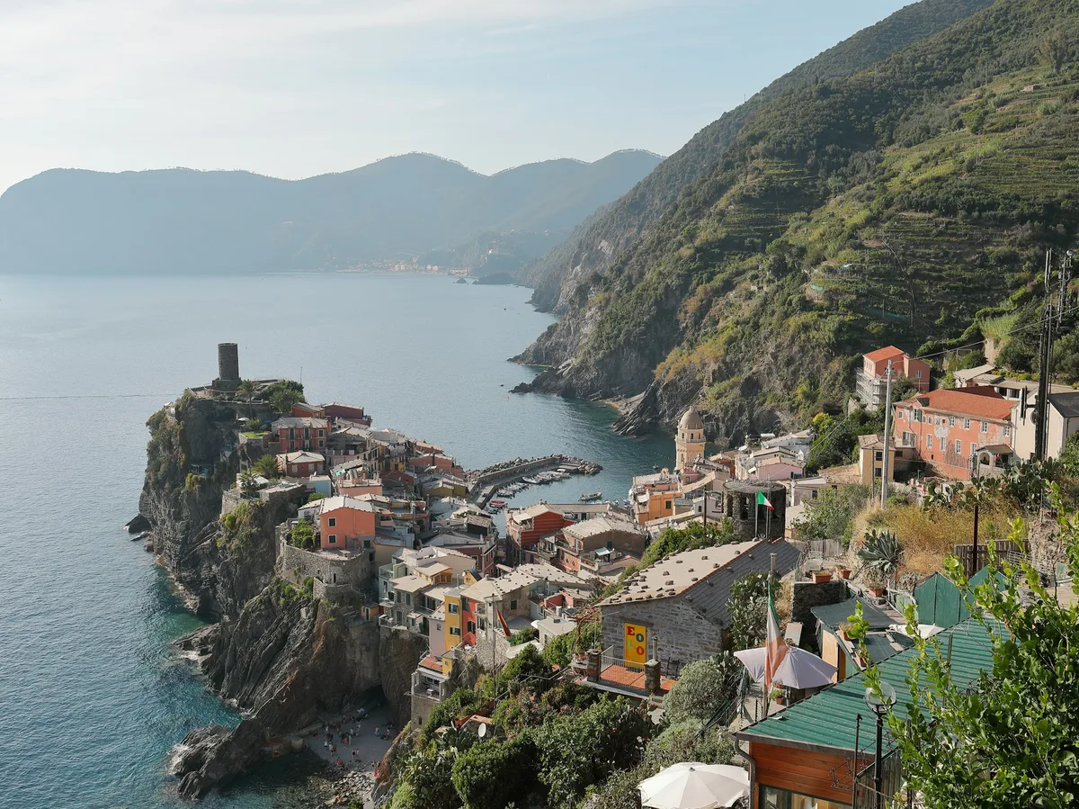 The colorful cliffside village of Vernazza in the Cinque Terre
