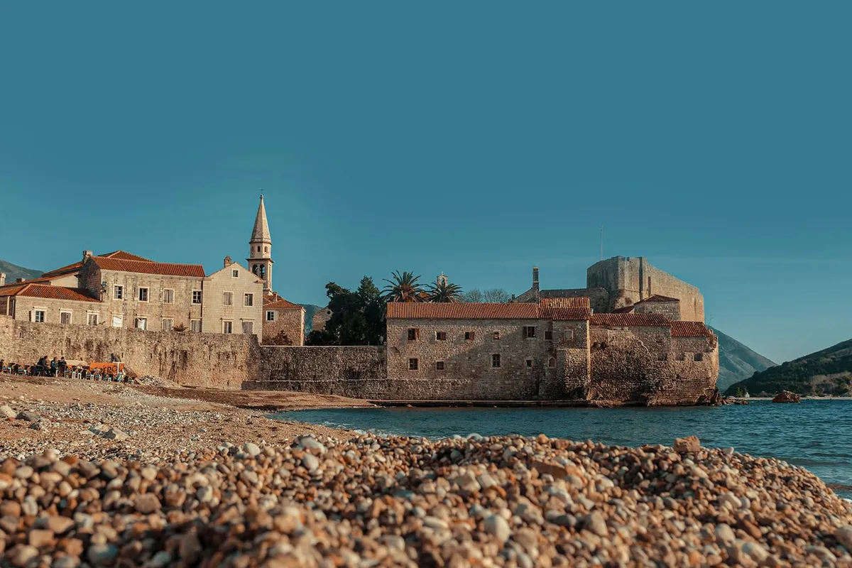 The old town of Budva on Montenegro's Adriatic coast