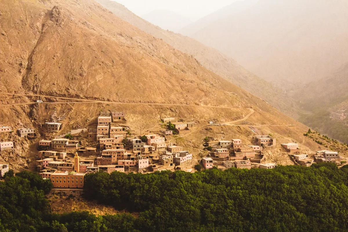 The Berber mountain village of Imlil, Morocco