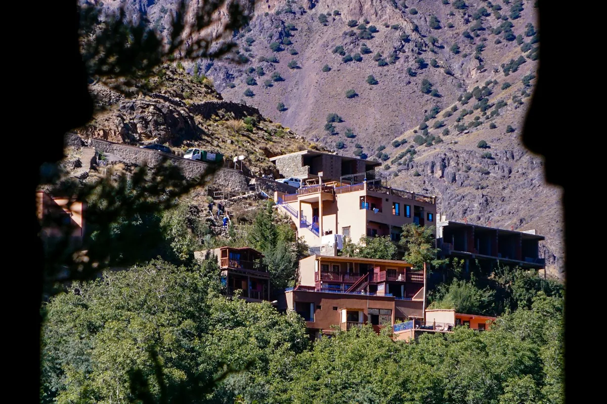 A Berber village in the mountains near Imlil, Morocco