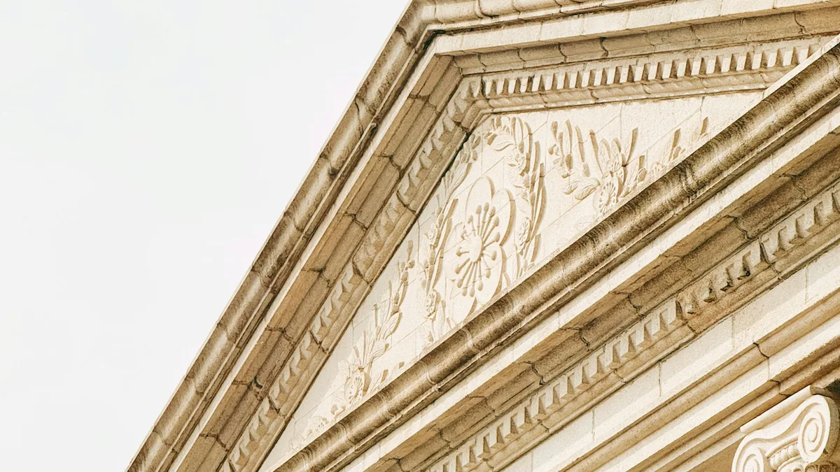 A grand museum building with classical columns