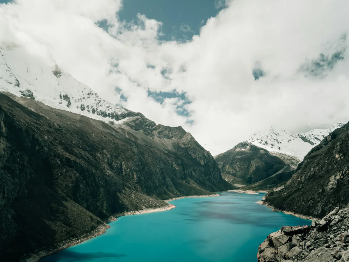 A glacial lake in Peru's Andes