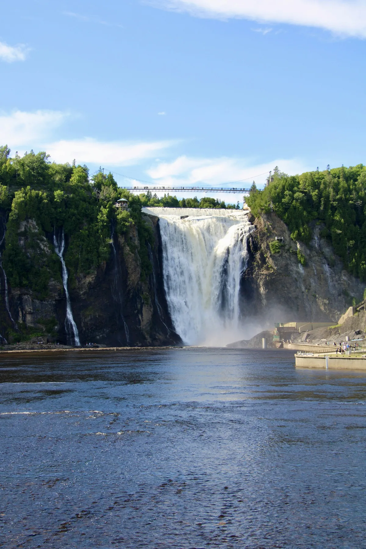 Montmorency Falls, taller than Niagara Falls, near Québec City
