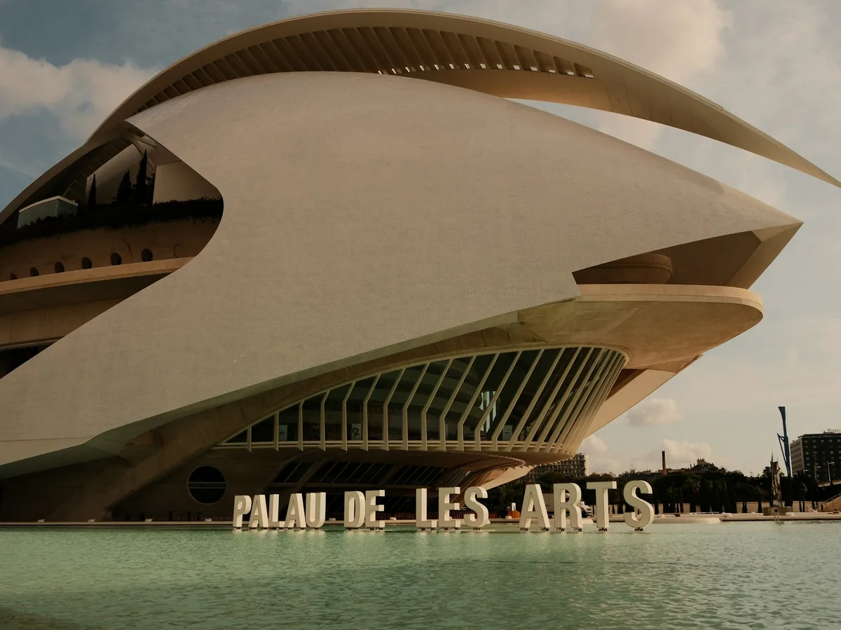 The futuristic Ciutat de les Arts i les Ciències in Valencia, Spain