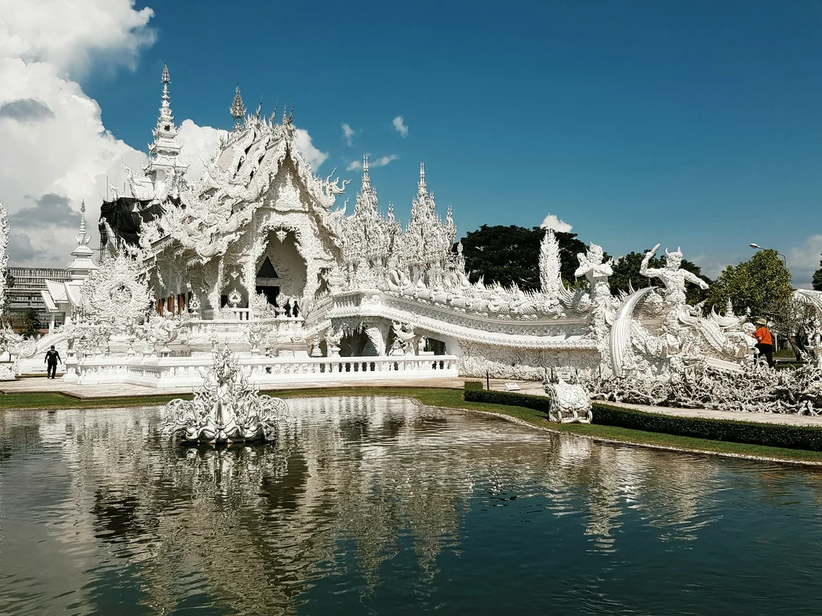 Wat Rong Khun, the White Temple, in Chiang Rai, Thailand