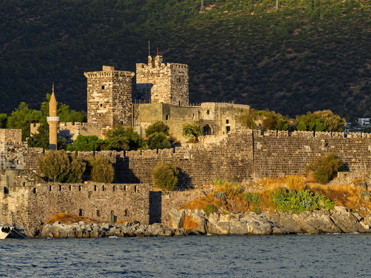 Bodrum Castle (St. Peter's Castle) on the harbor in Bodrum, Turkey