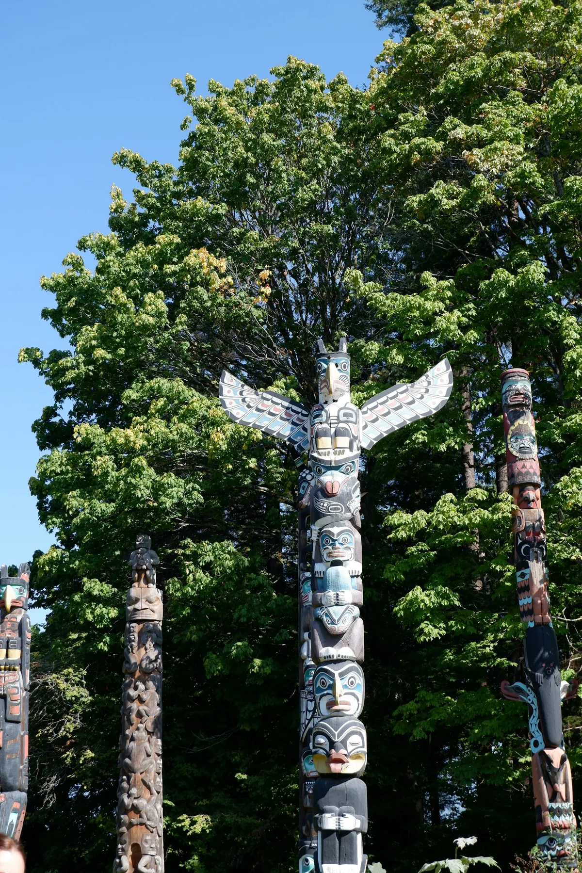 Totem poles in Vancouver's Stanley Park